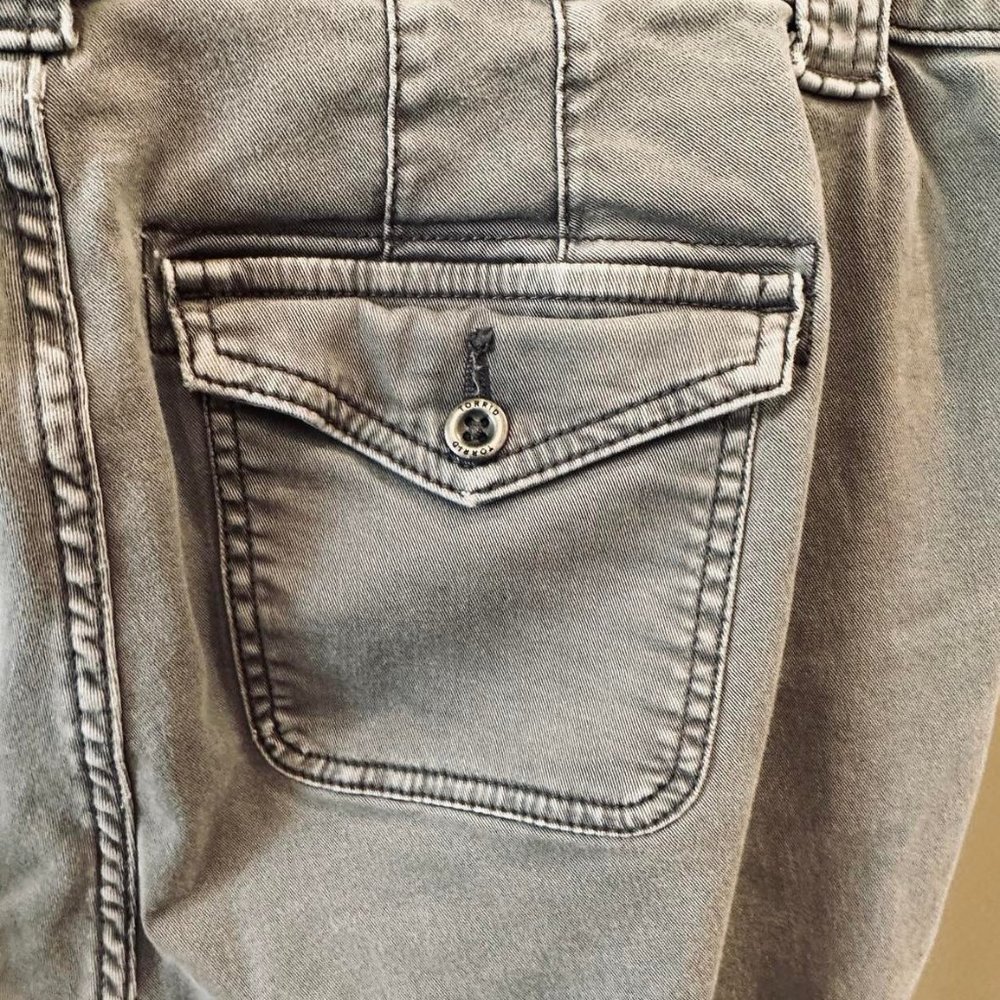 Torrid Cropped  Women's Twill Military Pant, Grey Wash Plus Size 18